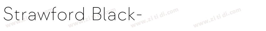 Strawford Black字体转换